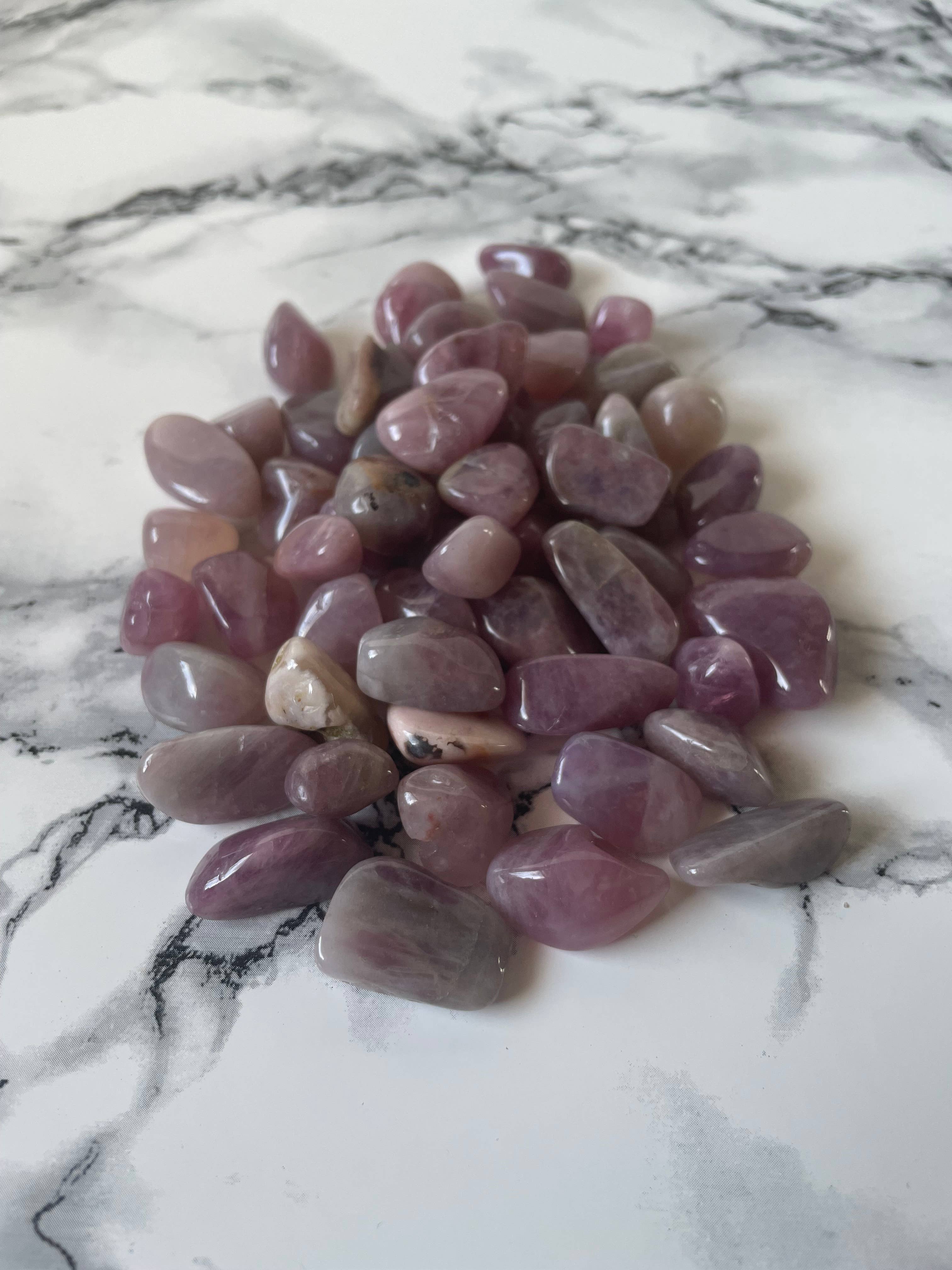 Tsuchi Crystals - Wholesale Spiritual Stone/Crystal - Lavender Rose Quartz Crystal Tumble Stones