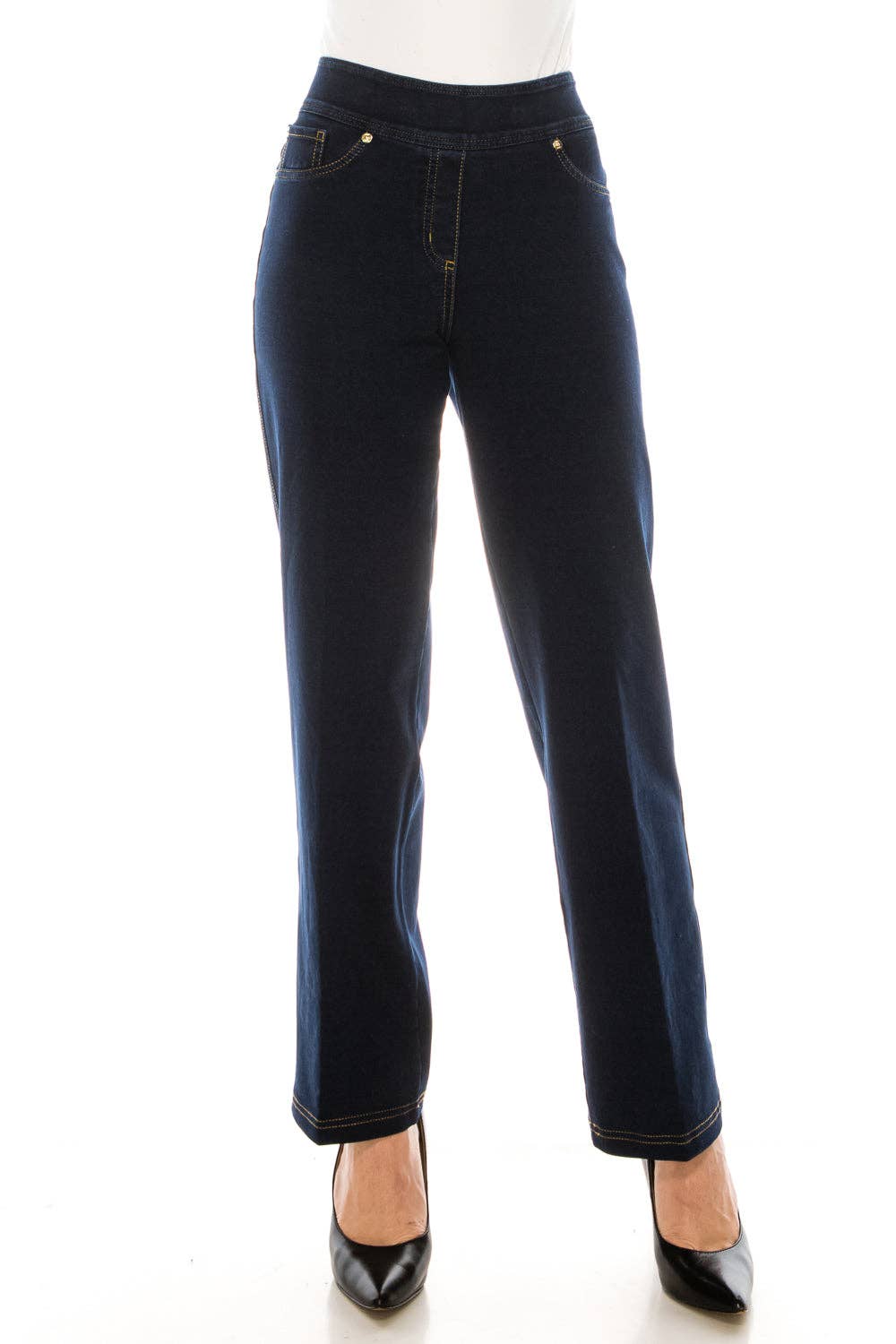 New Yorker's Apparel - Wholesale Jeans - Women's - Nygard High-Waist Straight-Leg Jeggings (SHORT)0
