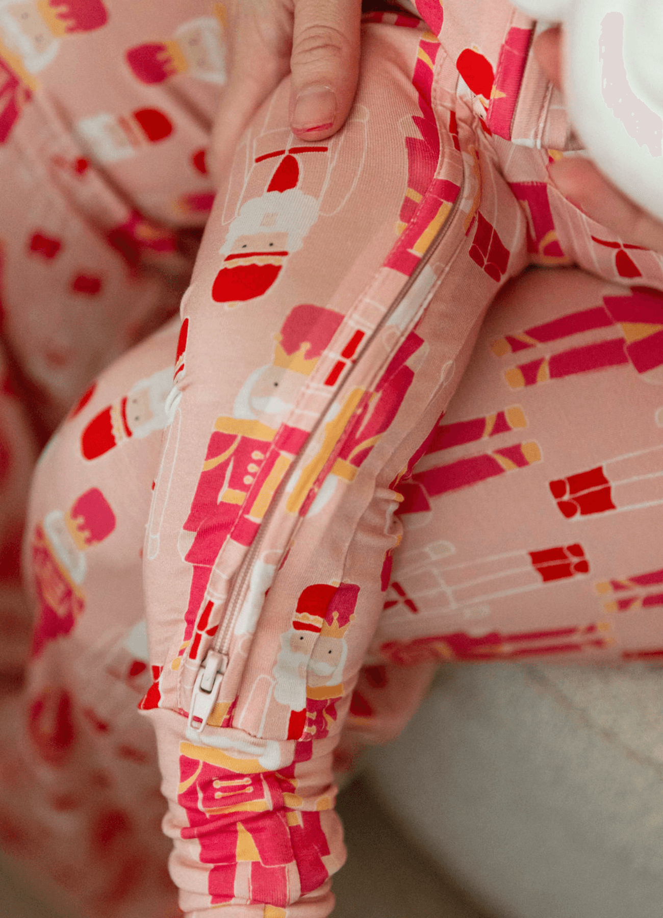 PB & Grape - Wholesale Jumpsuit - Baby - Pink Nutcrackers Zip Romper3