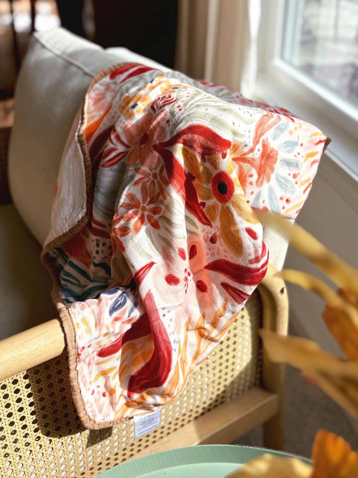 Mini* Bloom And Grow Bamboo Cotton Mini Blanket 8 Layers for wholesale by Fawnly