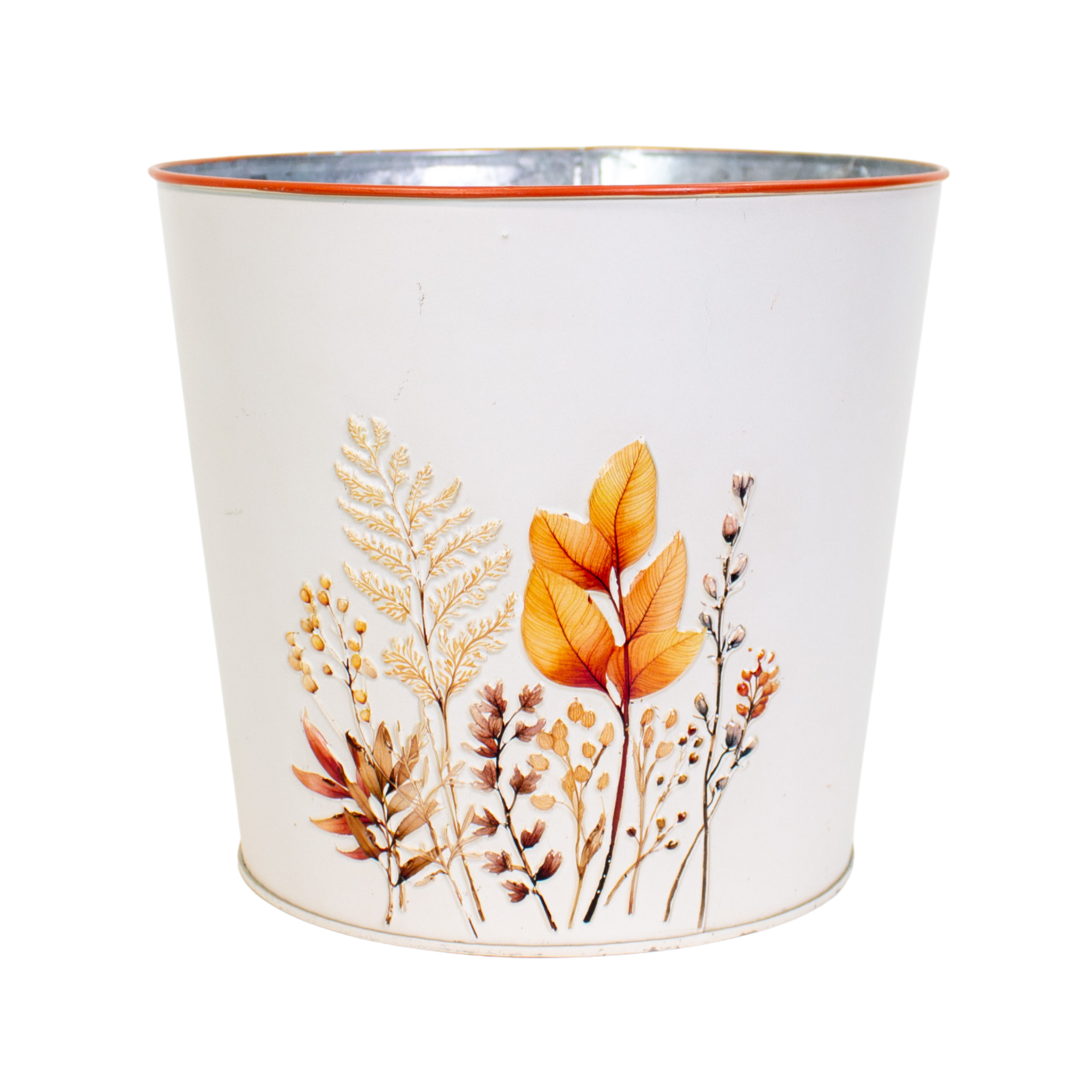 Jacobson - Wholesale Plant Pot - Botanical Fall Metal Pot Cover - Case of 121