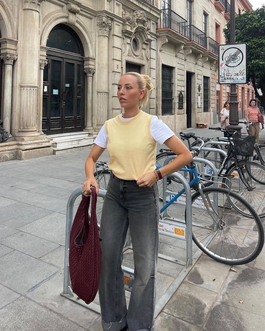 Sook Stainable - Wholesale Shoulder Bag - Women's - Big Size Vegan Leather Woven Tote Shoulder Bag15