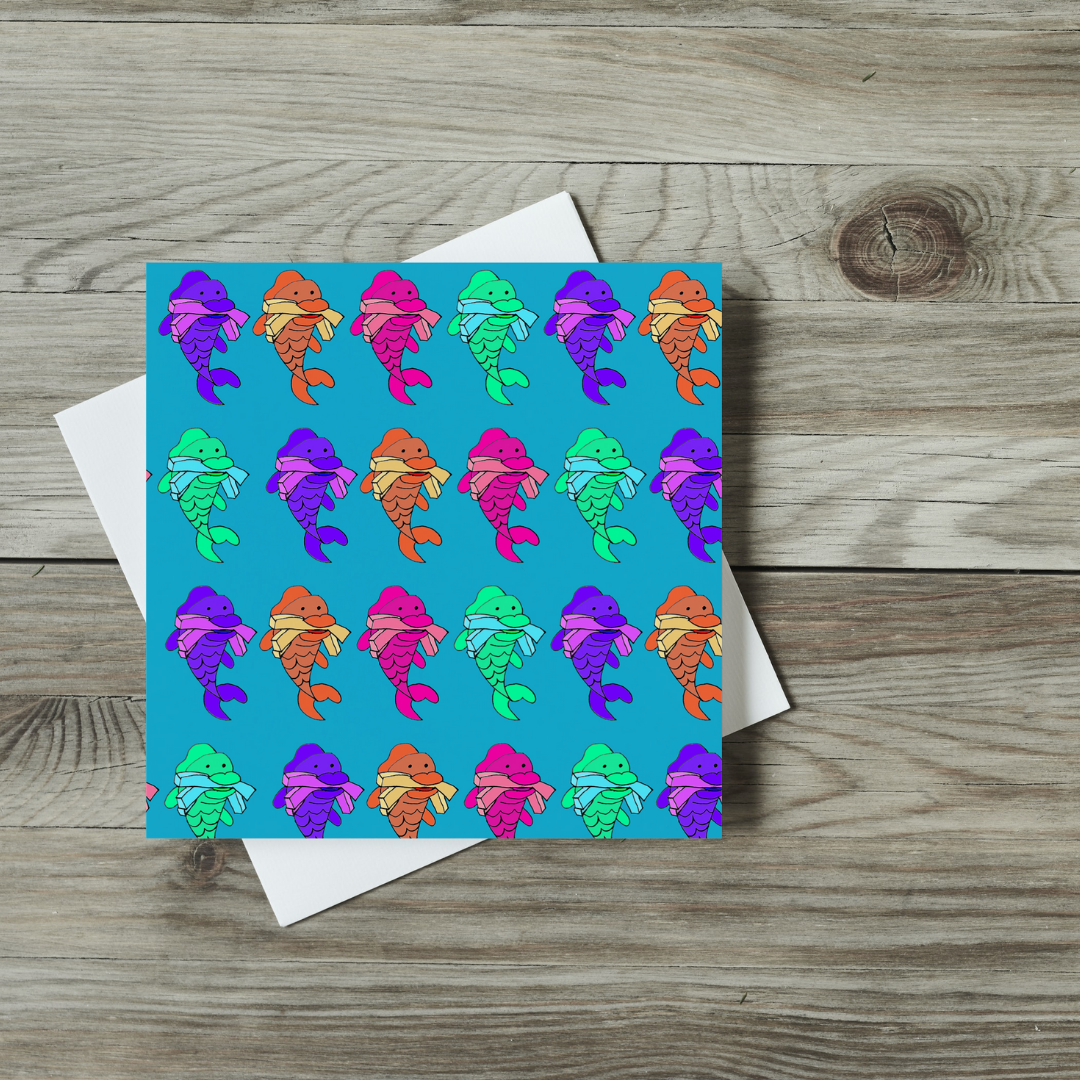 Art & Flowers By Rebecca Ltd – wholesale Everyday greeting card – Greeting Card - Fish N Chips 2 1