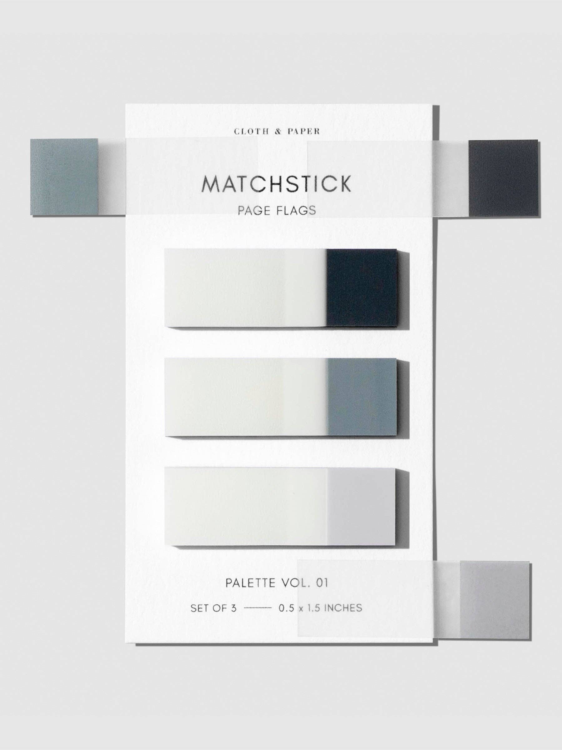 Cloth & Paper – Engroshandel Klistermærke – Matchstick Side Flag Sæt1