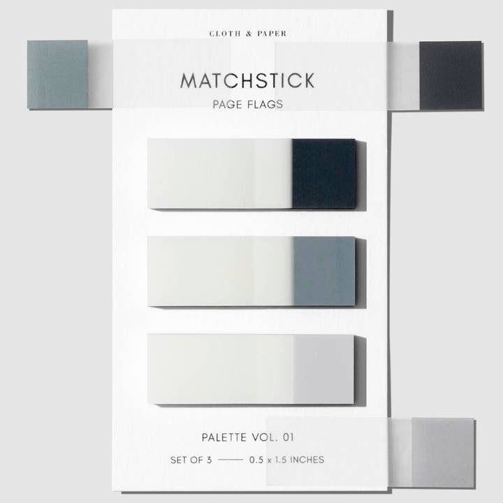 Cloth & Paper – Engroshandel Klistermærke – Matchstick Side Flag Sæt1