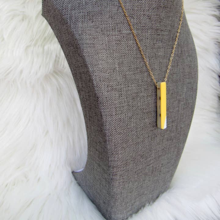 Straightline Ski Halsband - Guldpläterad för wholesale av Après Ski Jewelry