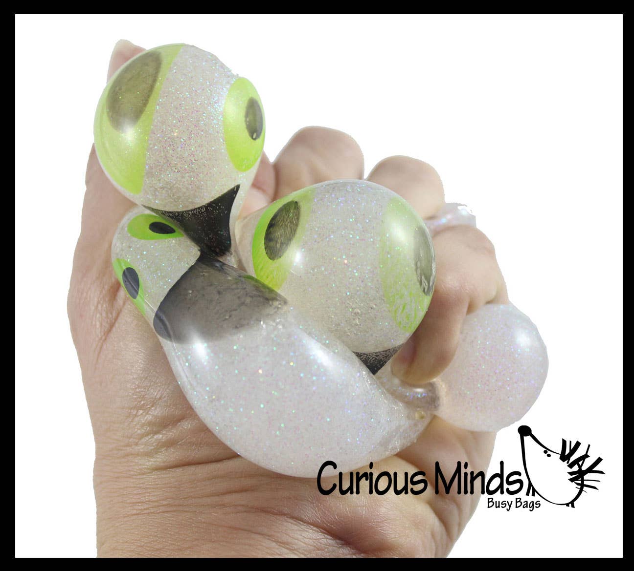 Curious Minds Toys - Wholesale Stress Relief Ball/Dough - 1 Glitter Gel Ghost Stress Balls - Sticky Ghosts Squeeze Fi1