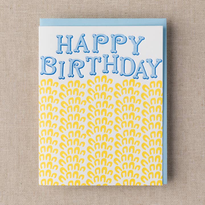 Lettres de Carnaval Carte d'Anniversaire pour la vente par Pinecrest Printery