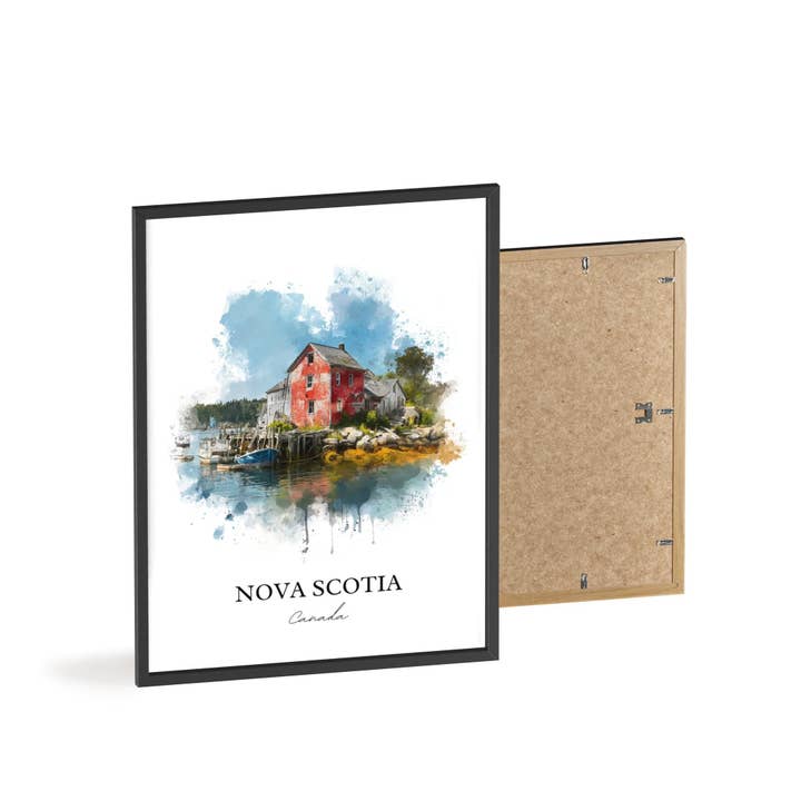 Premium Travel Art - Wholesale Art Print - Nova Scotia Wall Art, Nova Scotia Print, Nova Scotia Watercolor Art, Canada Gift, Canada Travel Print, Travel Poster, Housewarming Gift7