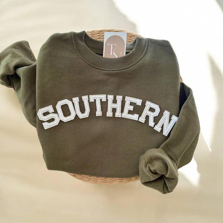 SOUTHERN Sweatshirt, Howdy Sweater for wholesale by Threads And Needles, INC.