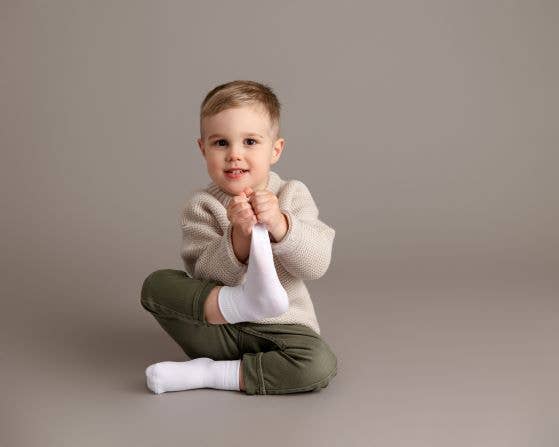 squid socks - Wholesale Socks - Kids & Baby - Cloud - White Non-Slip Silicone Grip Baby Socks / Kids Socks1