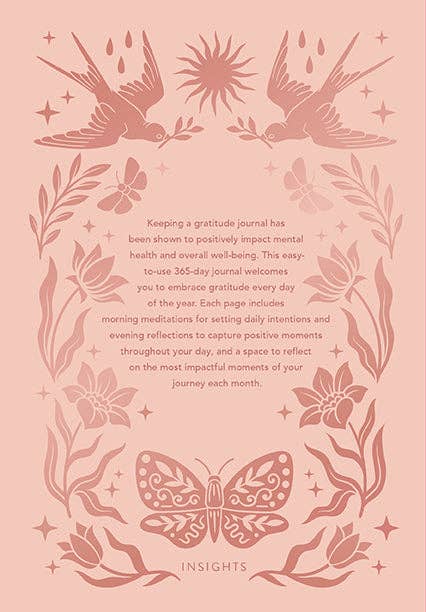 Insight Editions - #1 Pop Culture Publisher - Wholesale Journal/Diary - 365 Days of Gratitude: A Day & Night Reflection Journal-SALE4