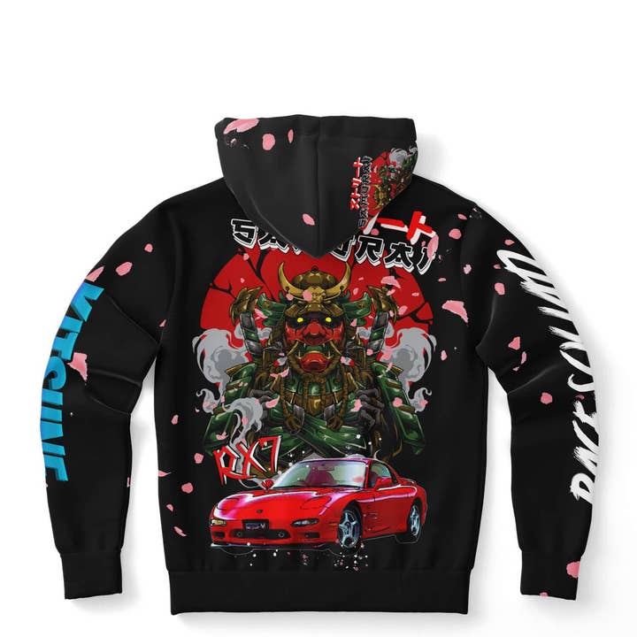 Street Samurai RX7 Premium Hoodie för wholesale av Kitsune Race Squad