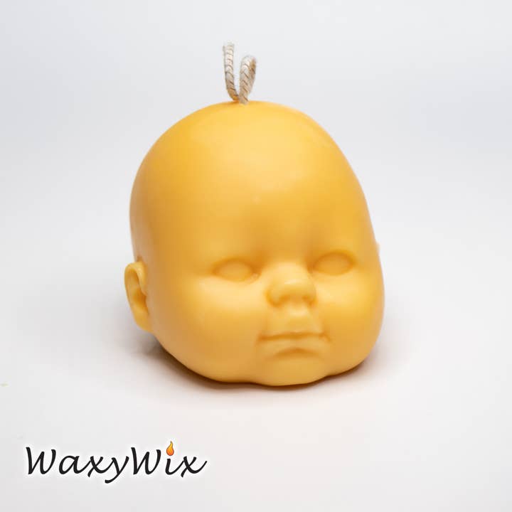 The Wicklow Witch Ltd - Wholesale Grappige kaars - Leuke & Griezelige Baby Hoofdkaars1