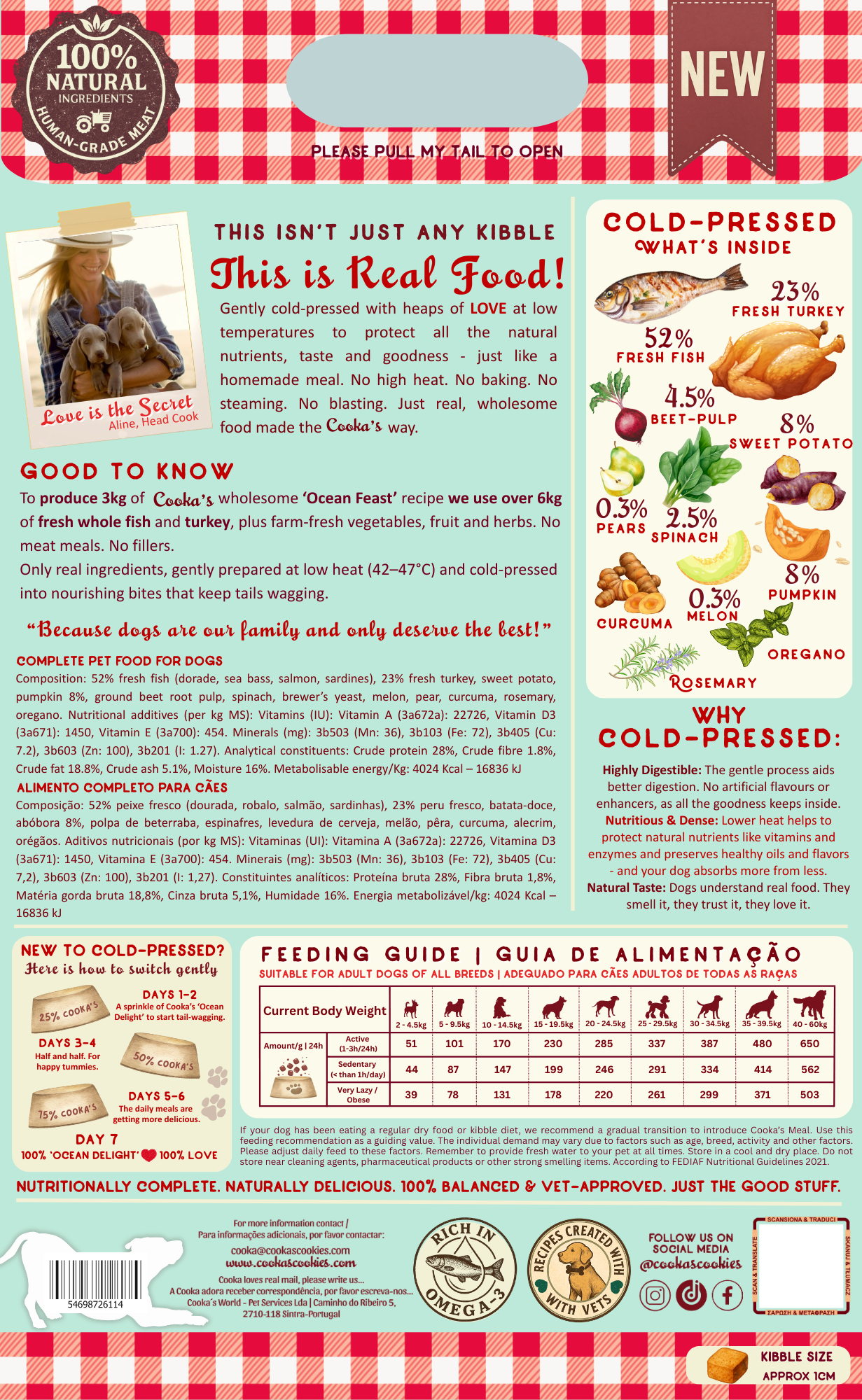 Cooka's Cookies - Wholesale Pet Food - Dog - Ocean Feast - Complete Cold-Pressed Dog Food2