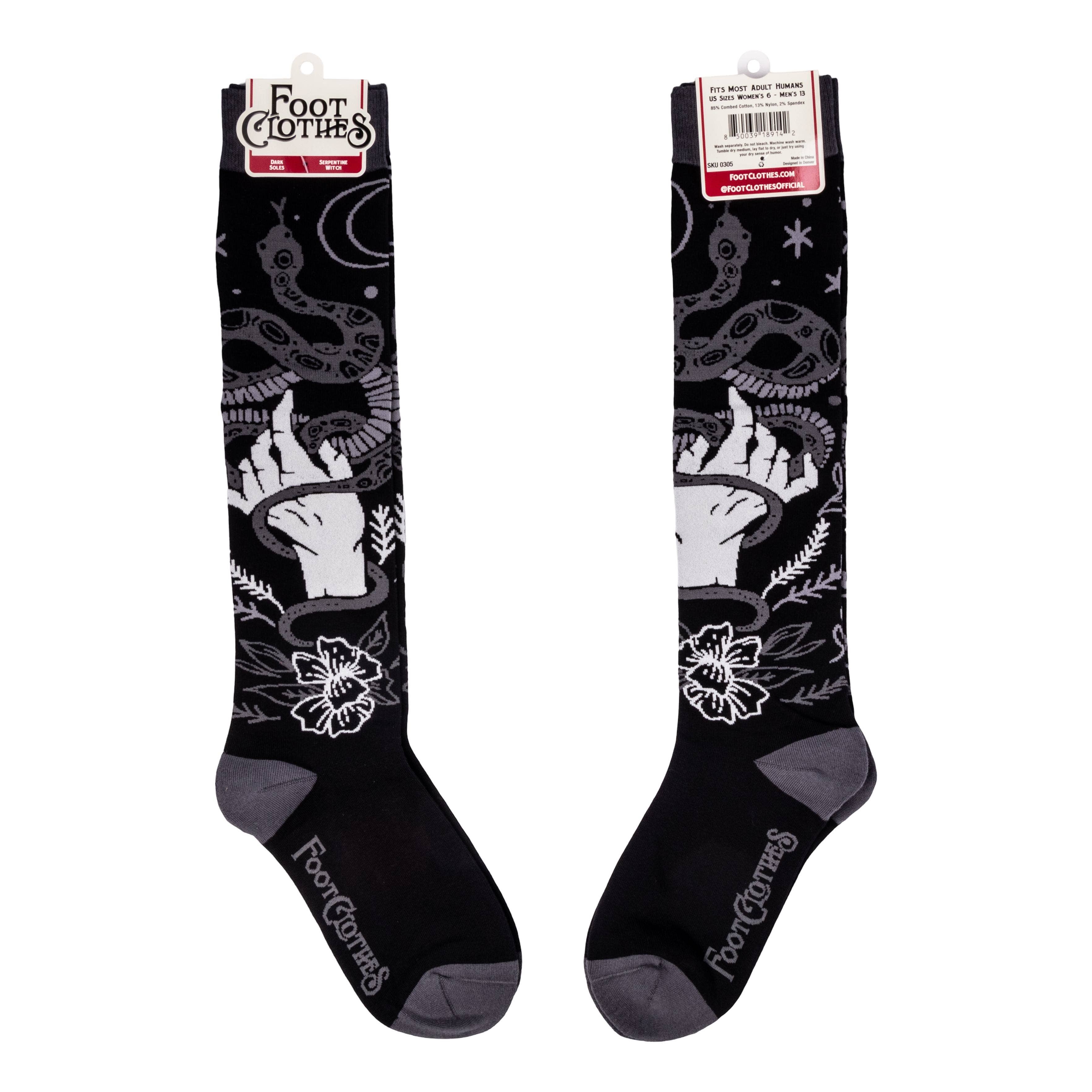 FootClothes LLC - Wholesale Socks - Unisex - Serpentine Witch Knee Highs2