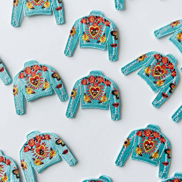 Field Trip Threads – wholesale Patch – Cowgirl Jean Jacket Patch Embroidered Iron-On Patch