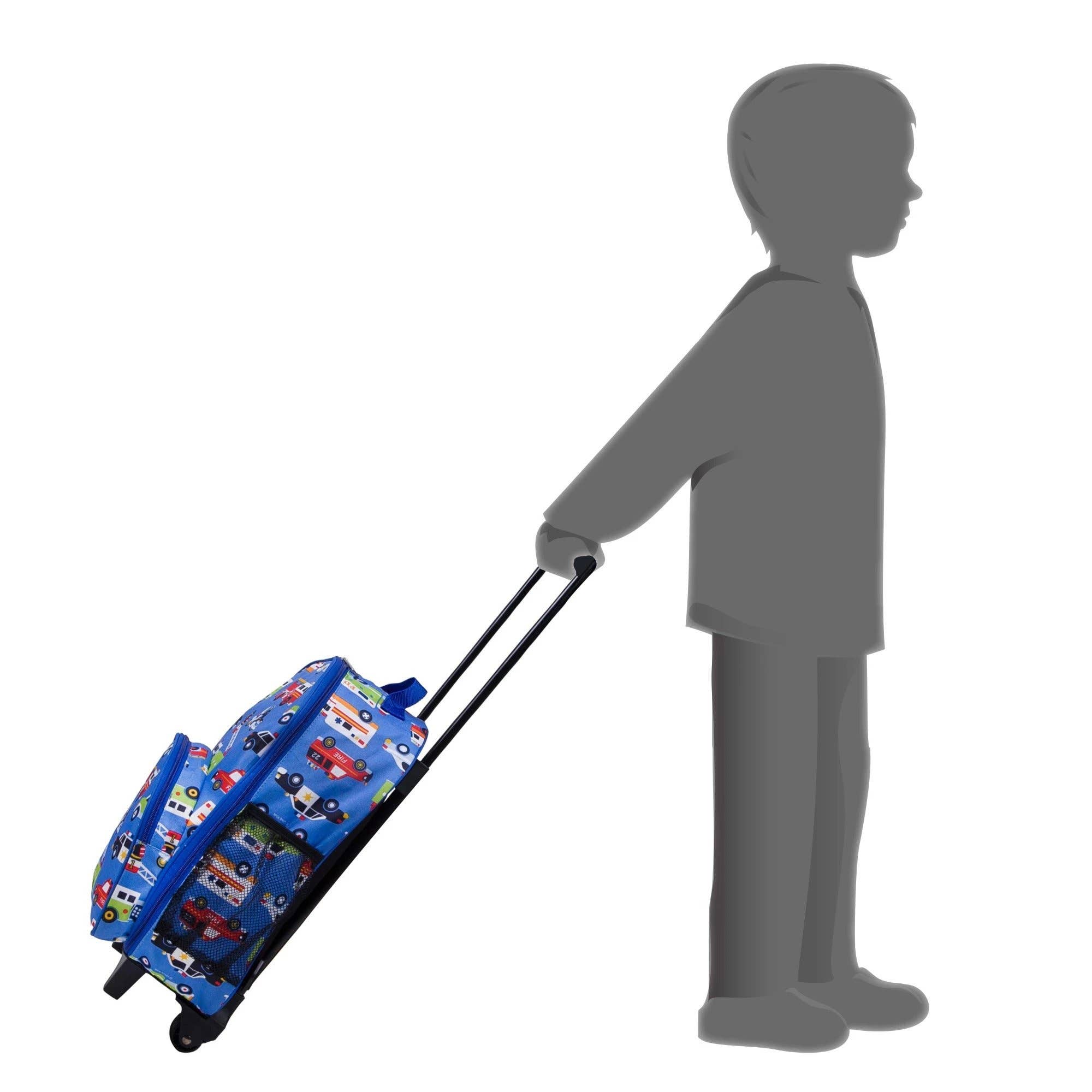 Wildkin - Venta al por mayor Maleta - Niños - Héroes Rolling equipaje1