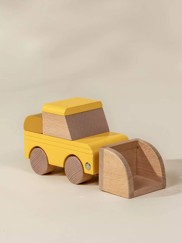 Wooden Construction Vehicle - Bulldozer for wholesale by Coco Village