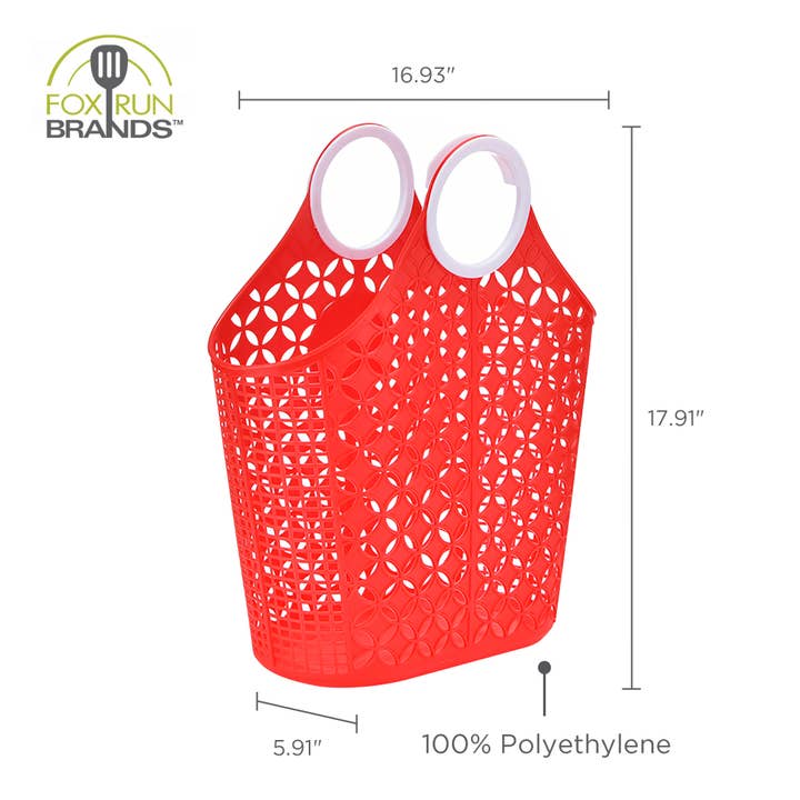 Fox Run Brands - Wholesale Laundry Basket - Fox Run Garden Basket Red, 6" x 14" x 18"5