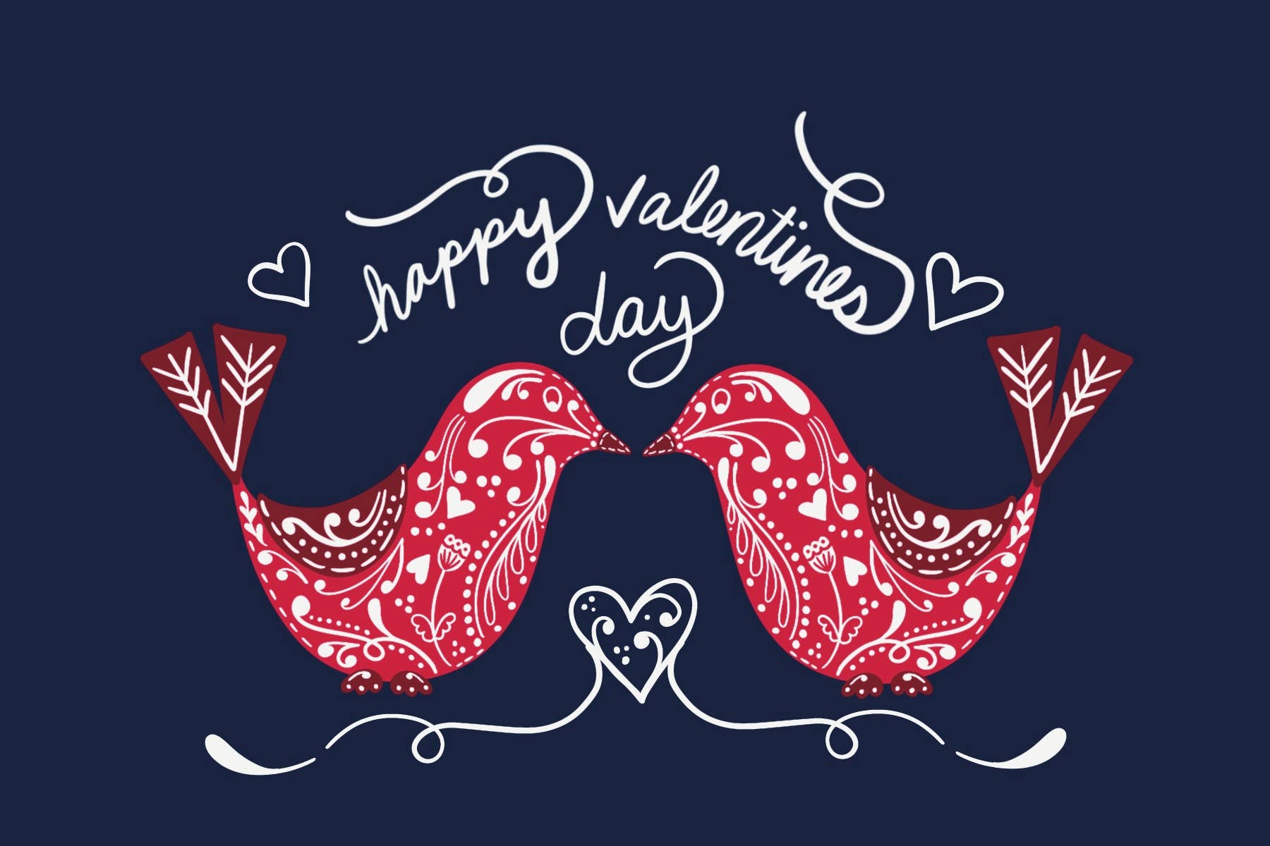Beth Ann Erickson Designs - Wholesale Valentine's Day Card - Happy Valentine's Day – Nordic Birds1