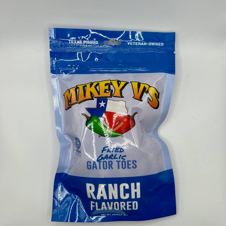 Mikey V's Foods – wholesale Chips – Gator Toes (friterad vitlök) - Ranch