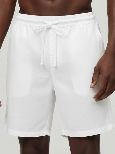 HB White HB-10-77 (Men's Linen blend Short (White)) for wholesale on Faire