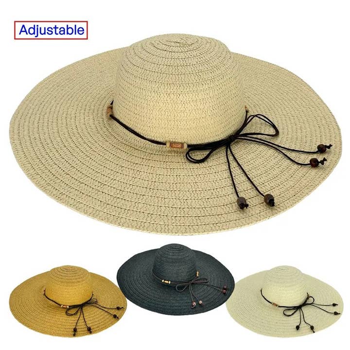 Plain Solid Color Floppy Summer Hat for wholesale by Deluxe Import Trading