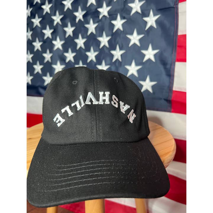 Sombrero de papá bordado al revés de Nashville para venta al por mayor de LA PRINT AND STITCH