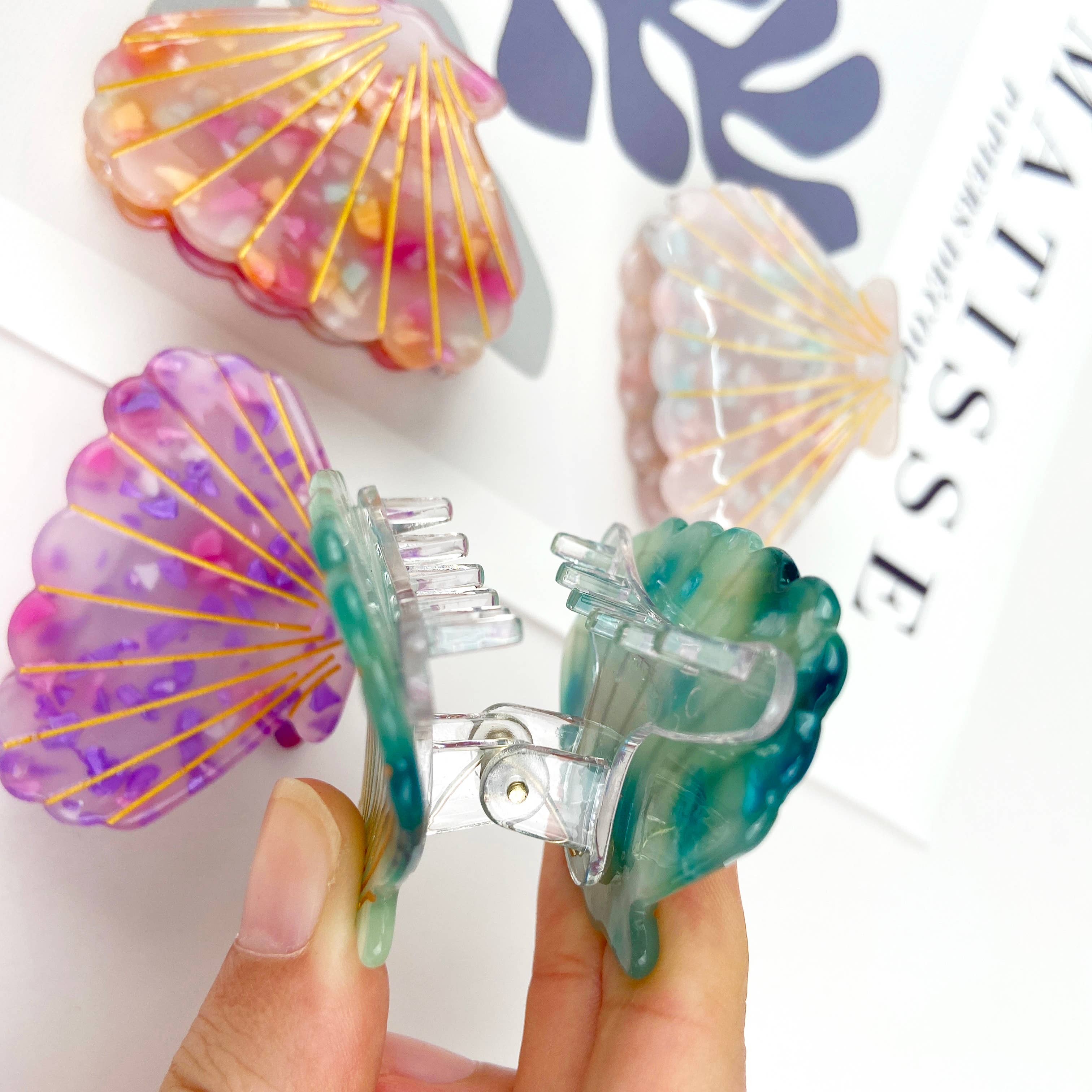 mildstyles - Wholesale Hair Clip - Women's - Scallop hair claw clip6