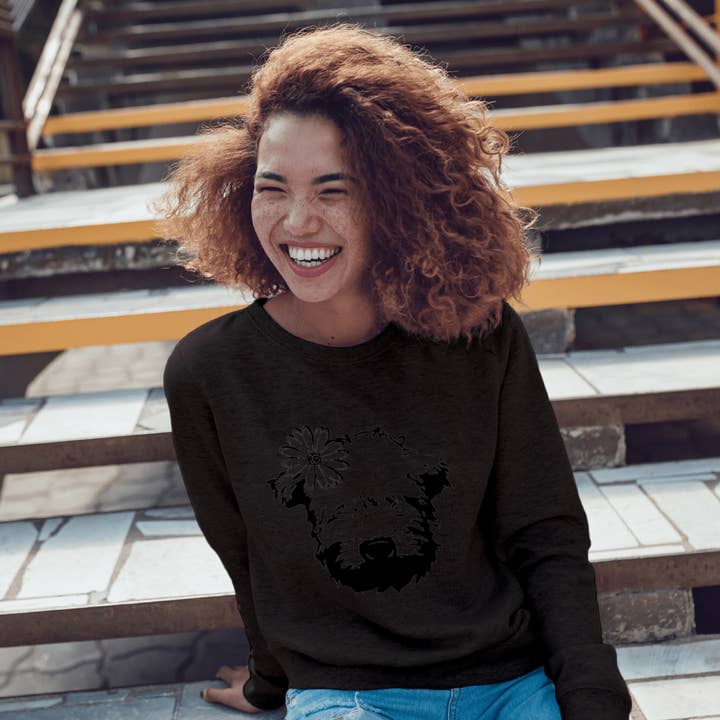 Wheaten Puppy Unisex Sweatshirt - sort 🇨🇦 for engroshandel hos The Wheaten Store