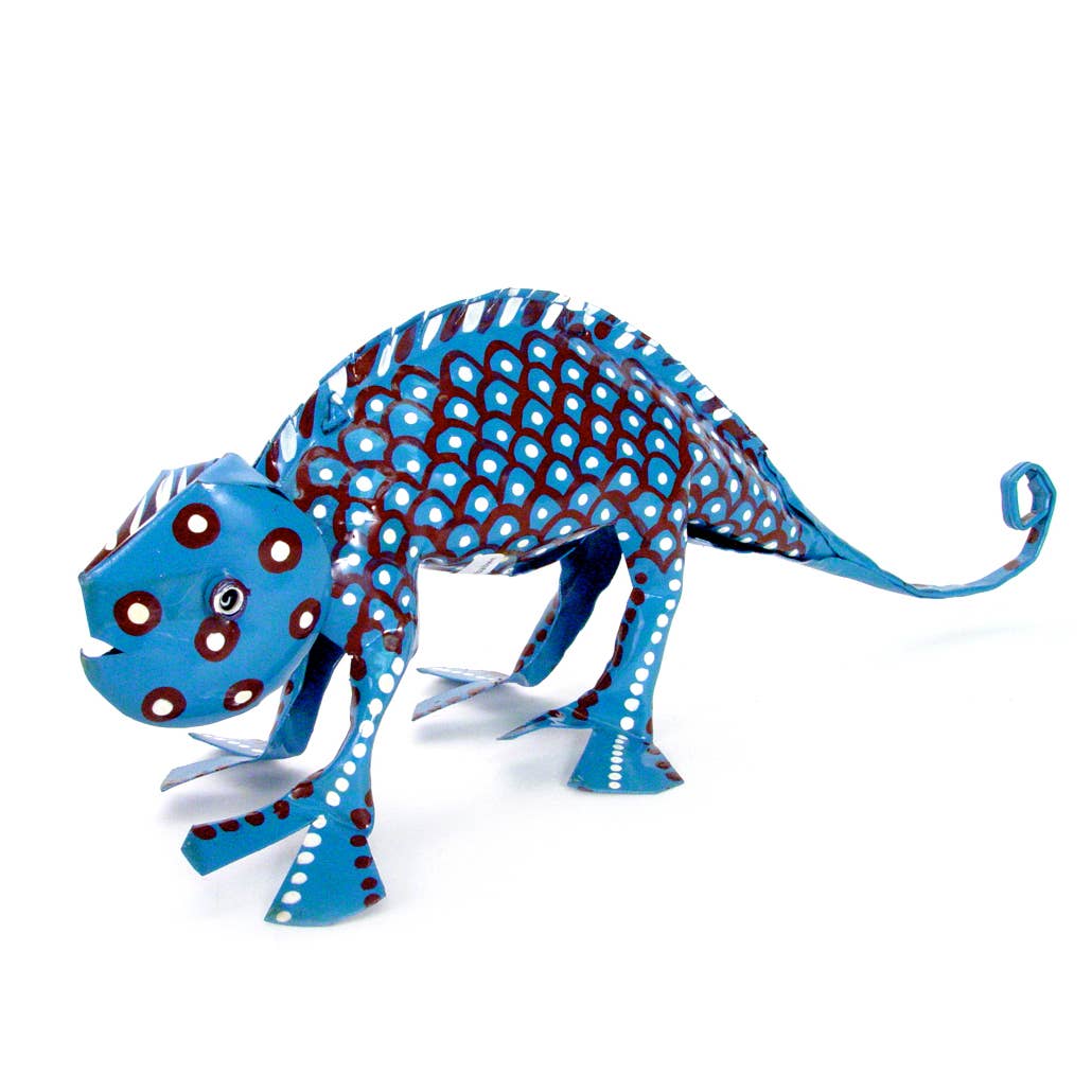 Mbare Home + Gift – Engroshandel Pyntefigur – Stor Tin Kamæleon0