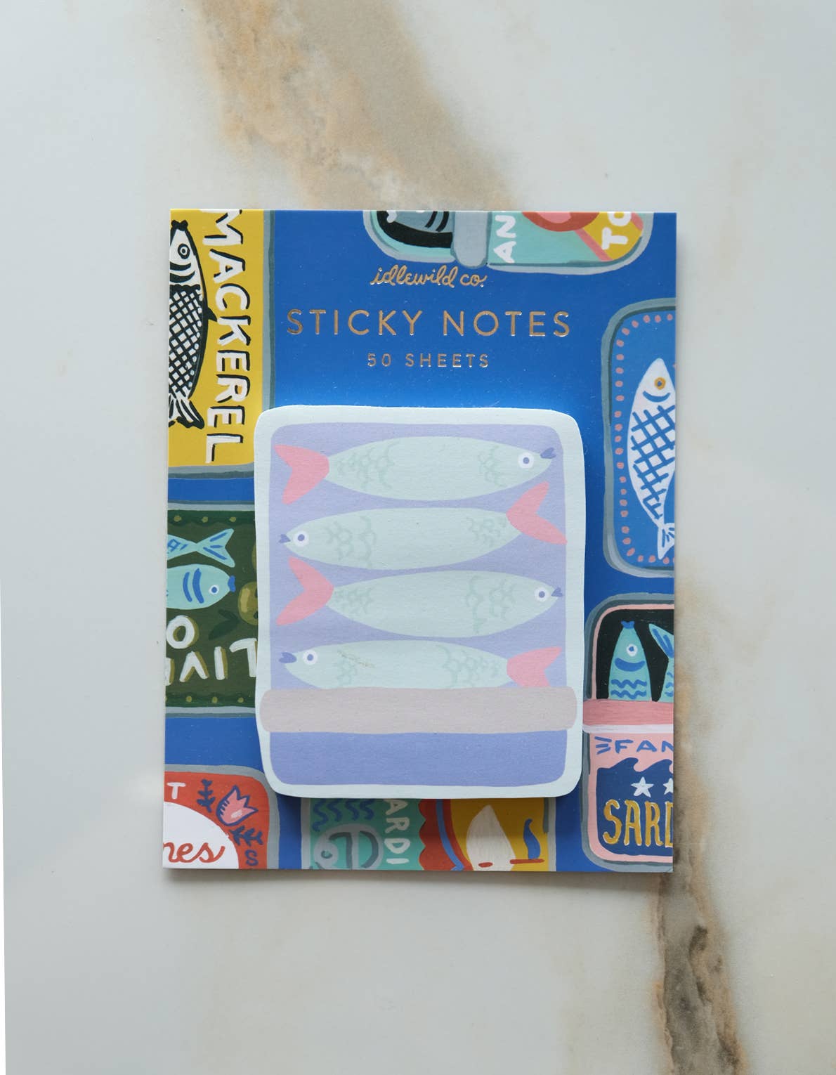 Idlewild Co. - Wholesale Sticky Notes - Die-Cut Sticky Notepad | Tinned Fish