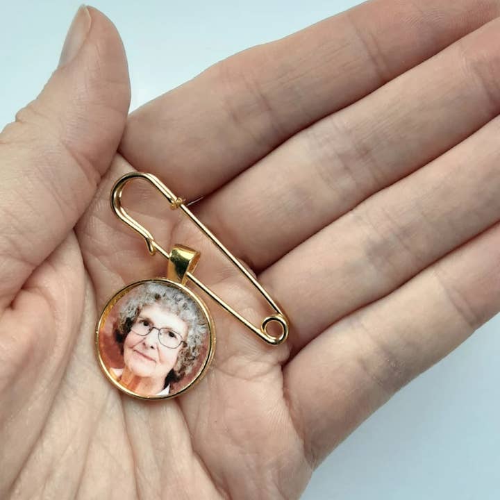 Over the Moon Bridal - Wholesale Brooch - Bulk Memorial Pins, Custom Memorial Pins Bulk Order or Event