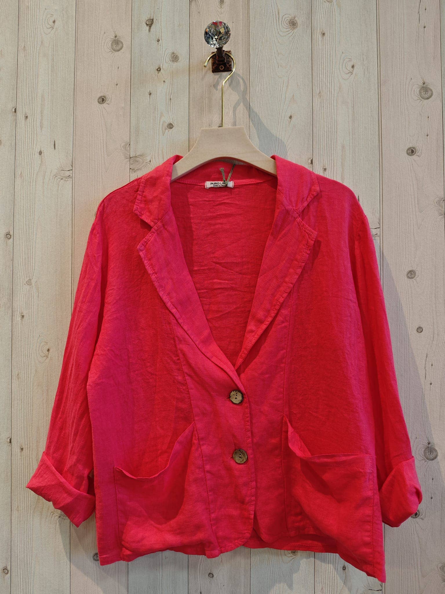 Linen & More - Wholesale Blazer - Women's - REF 17762 BLAZER TWO POCKETS 100% LINEN1