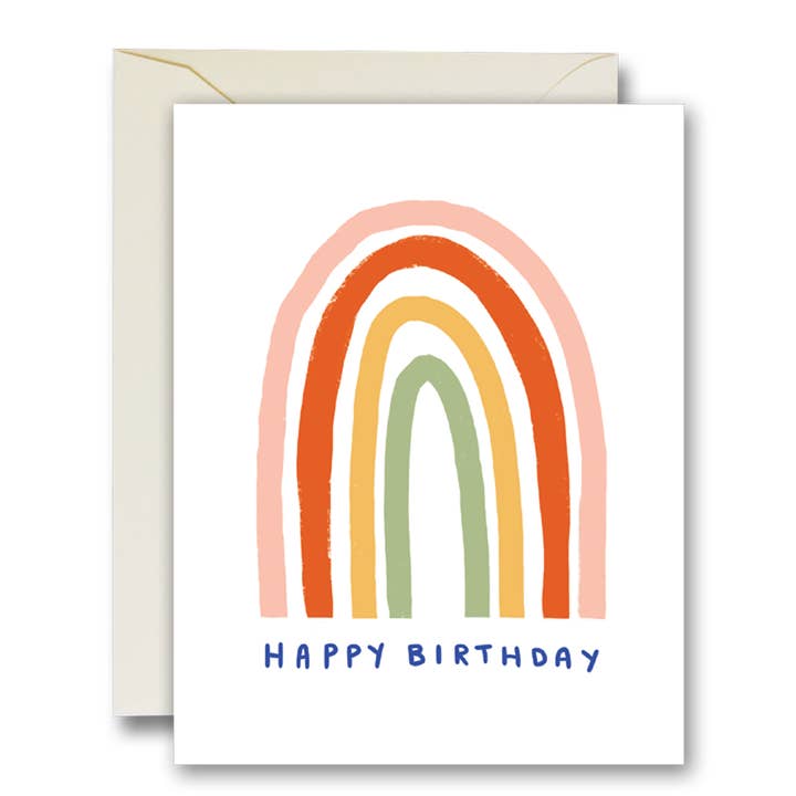 Happy Birthday Simple Rainbow Card for wholesale by Rainbow Vision