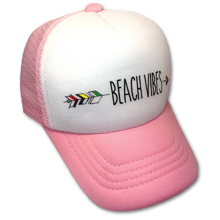 Sol Baby Beach Vibes Pfeil Pinker Trucker-Hut für den Großhandel von Sol Baby