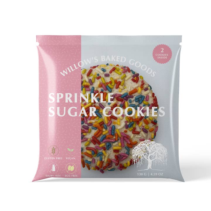 Willow's Baked Goods - Wholesale Cookie - Sprinkle Sugar Cookies (Gluten Free & Vegan)