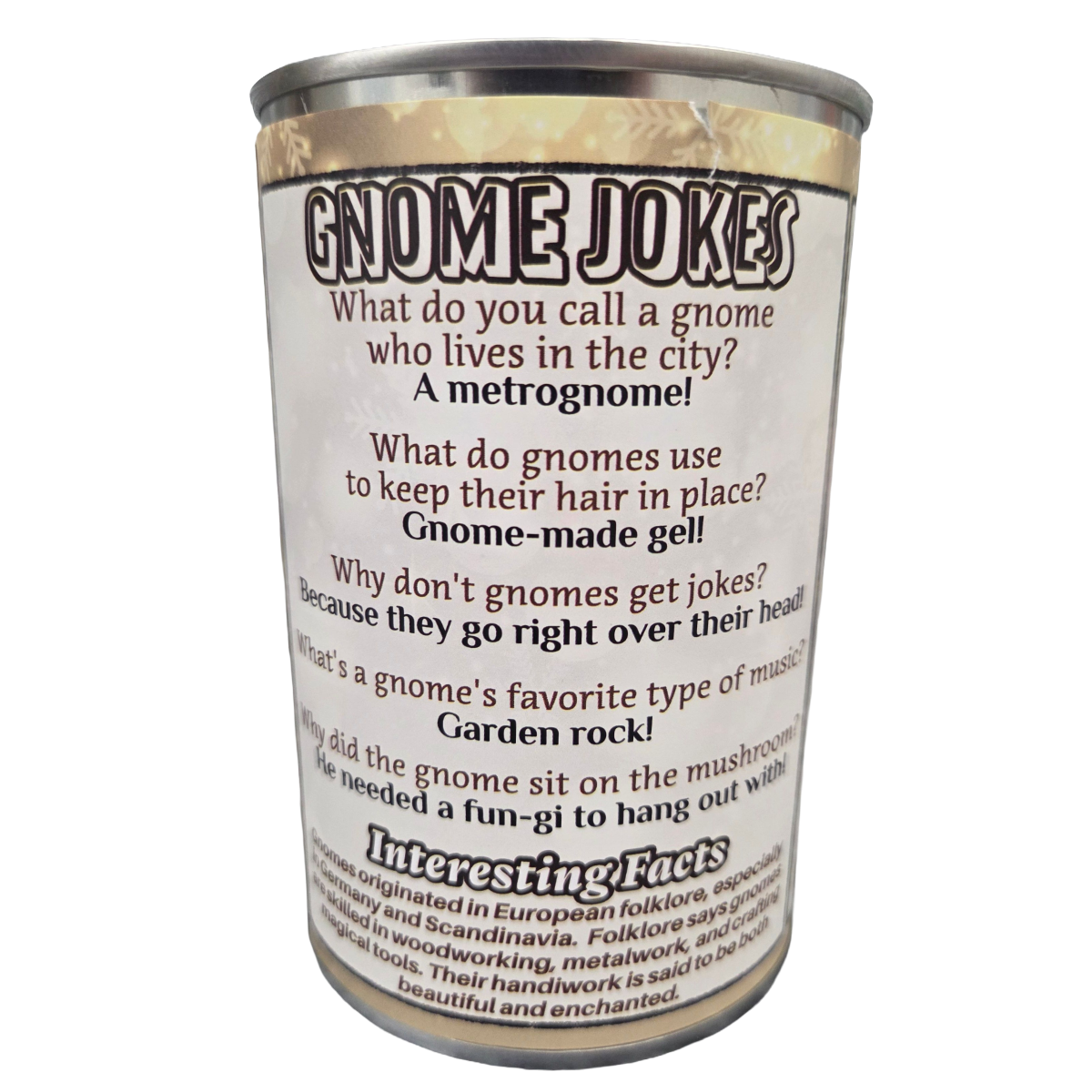 Canned Gifts - Wholesale Kerstdecoratie - Ingeblikte Kabouter | Tuinplant Knuffel met Grappen | Kerstmagie2