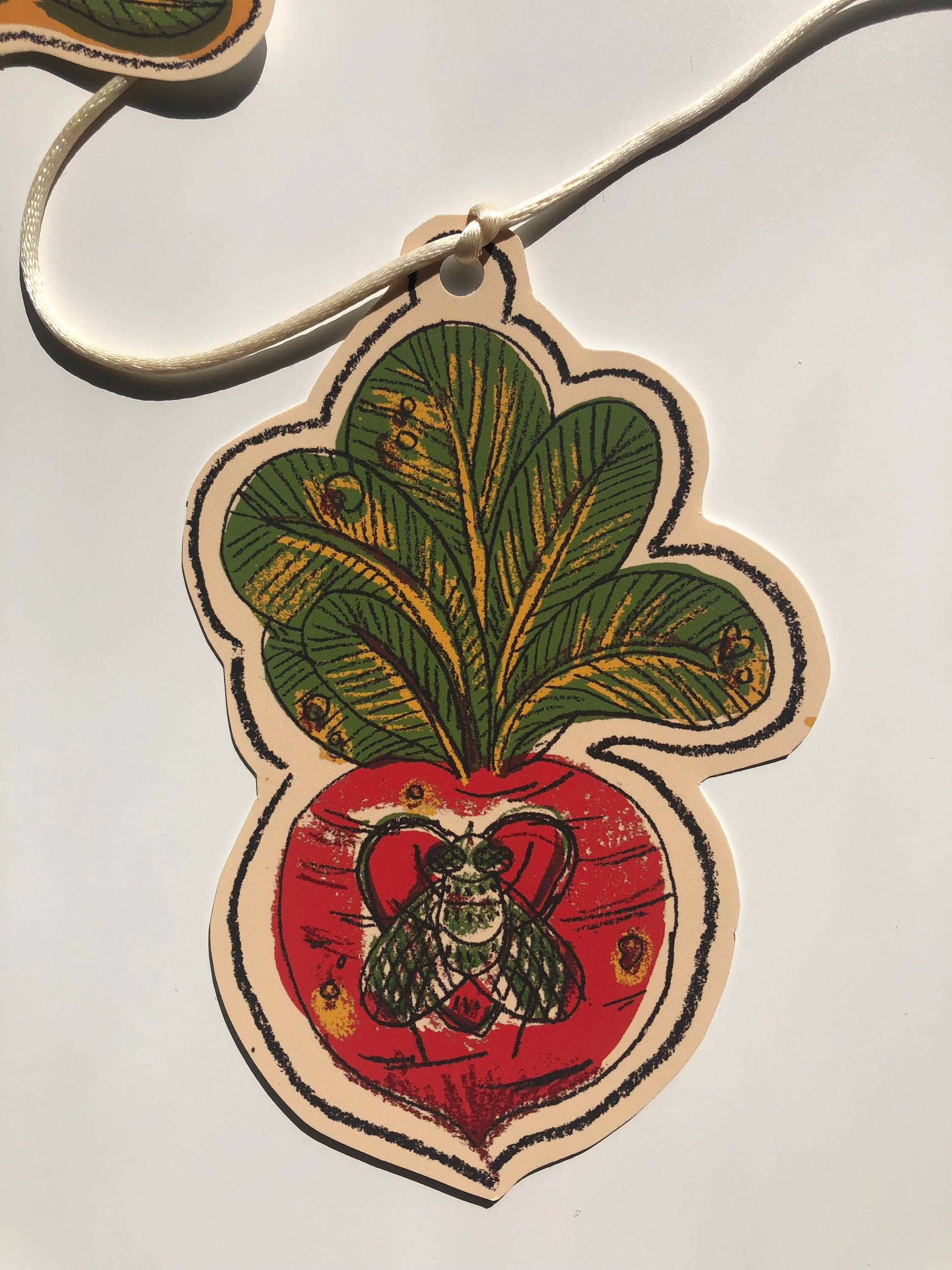 Tulips and Heather - Vente Fanion/guirlande - Guirlande en papier illustrée - Lapin Radis Mains et Cœur9