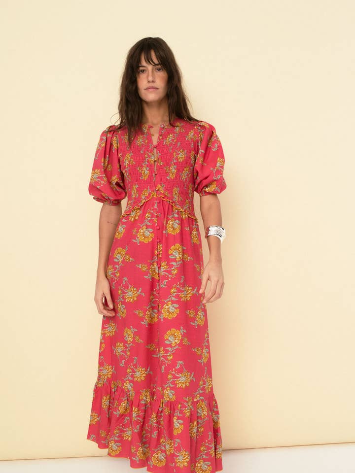 Sonmer Shop USA - Wholesale Dress - Women's - Magnolia dress coral0