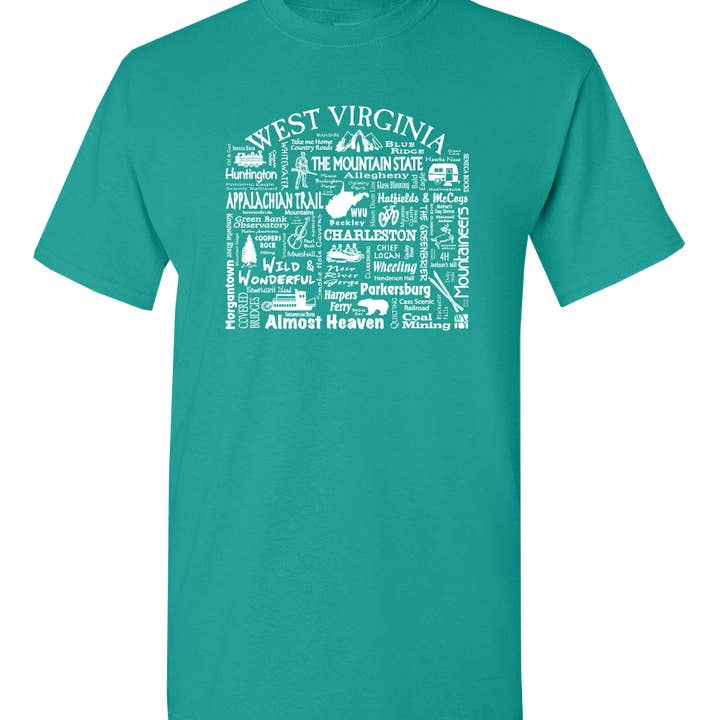 West Virginia Dest. Unisex T-shirt - Where Life Takes You for wholesale by The Buffalo Works