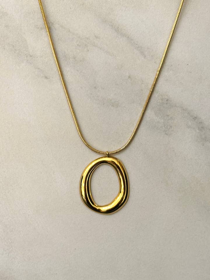 The O Stainless Steel Necklace for wholesale by Cassette Barcelona