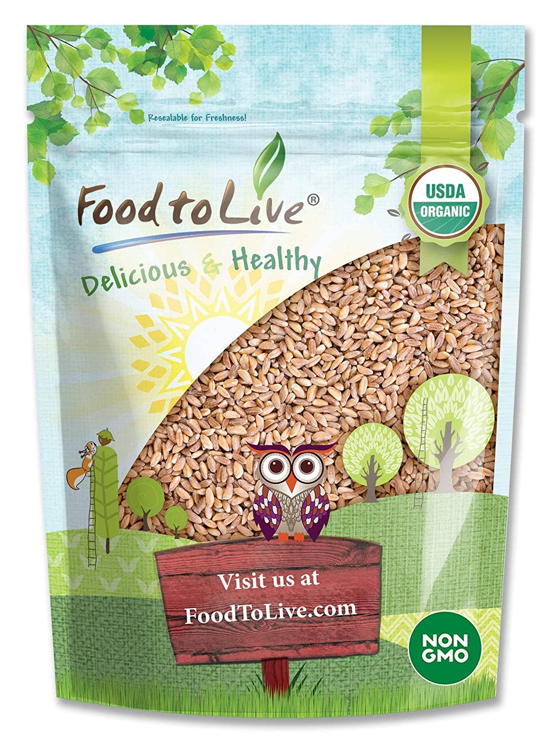 Food To Live - Wholesale Whole Grains - Organic Italian Pearled Farro – Whole Farro Grain in Bulk4