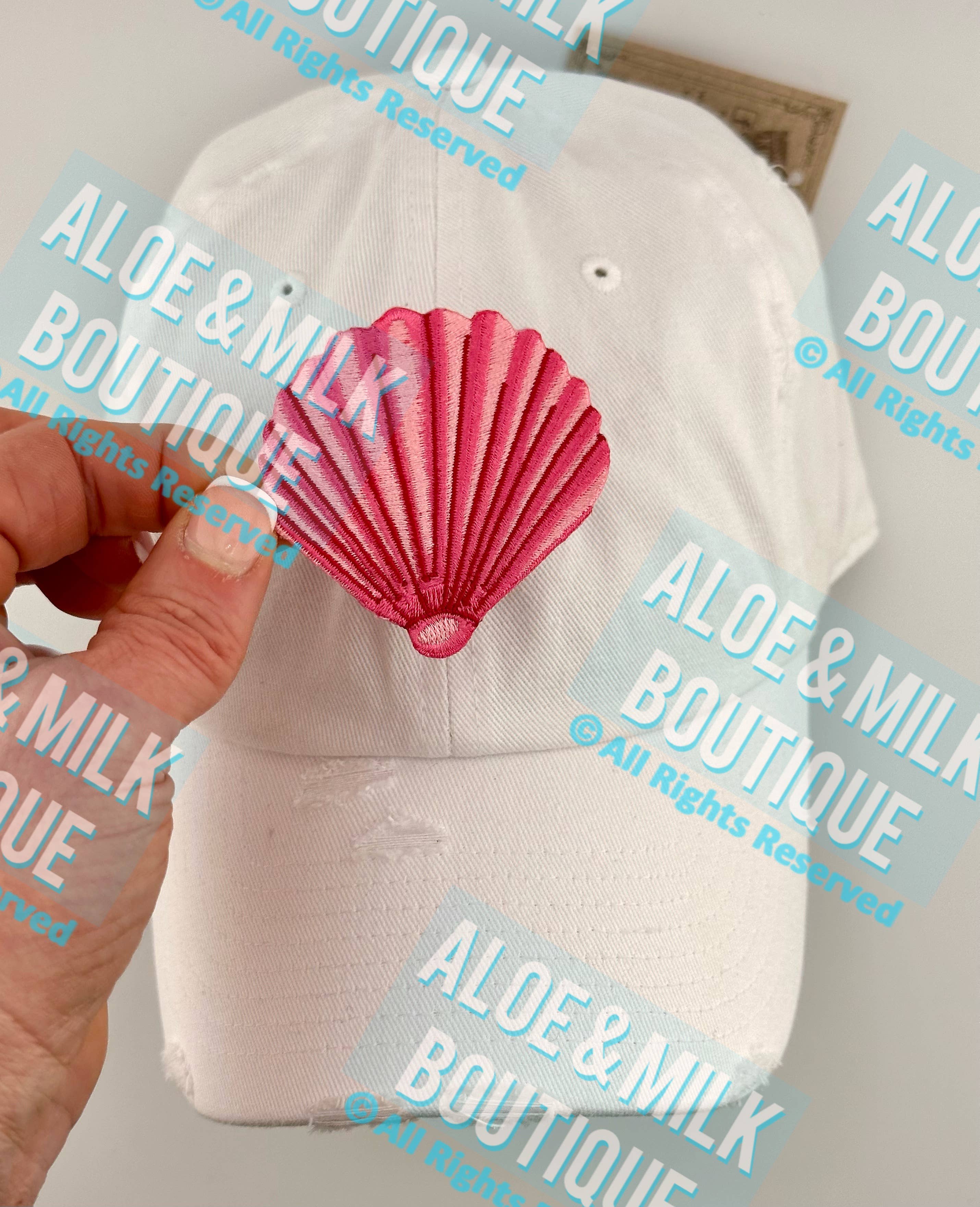 Aloe and Milk Boutique - Vendita all'ingrosso Toppe - Toppa Rosa Conchiglia Marina, toppa oceano, toppe da spiaggia, conchiglia2