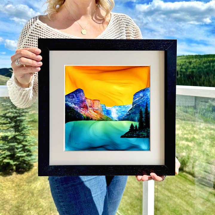 Luminous Lake Louise | Fire-Made Art Banff National Park for wholesale by Fire-Made Art