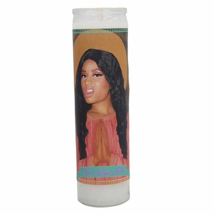 Nicki Minaj - Vela de oración devocional para venta al por mayor de The Luminary and Co.