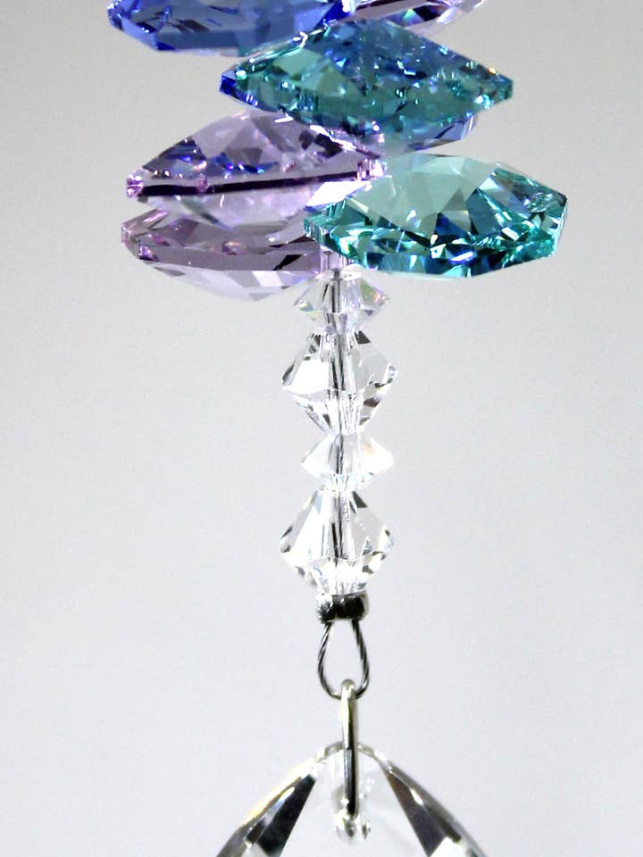 Attrape-soleil octogonal Northern Lights avec prisme en treillis pour la vente par Silver Deer Crystal