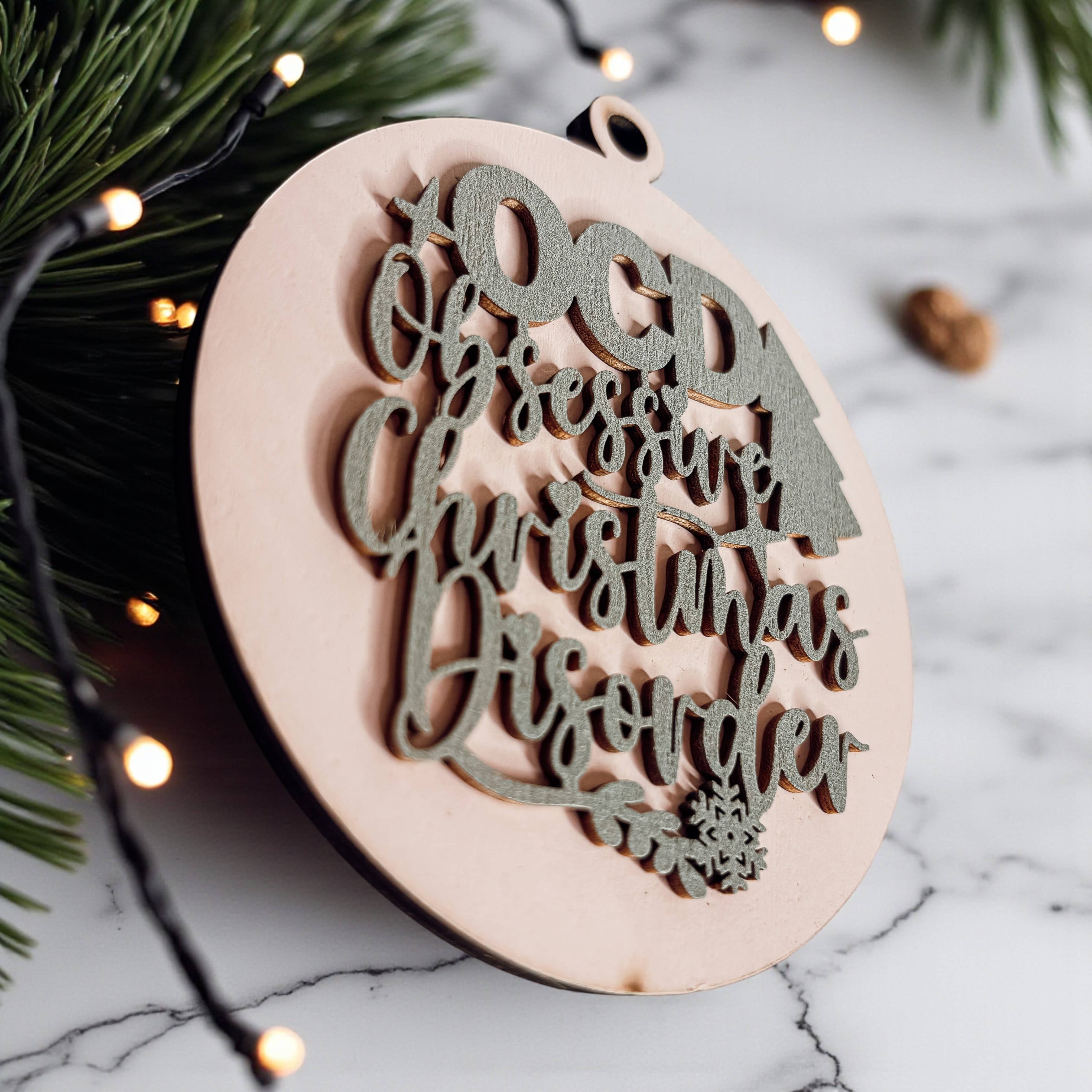 Gia Roma - Wholesale Ornament - Hanging Christmas Decor + Handmade Wooden Ornament Funny193