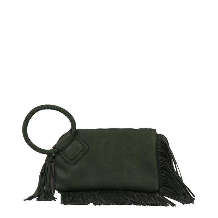 HR CORP - Wholesale Clutch Bag - Women's - Calin collection Fringe detailed Braided Ring Handle Clutch4